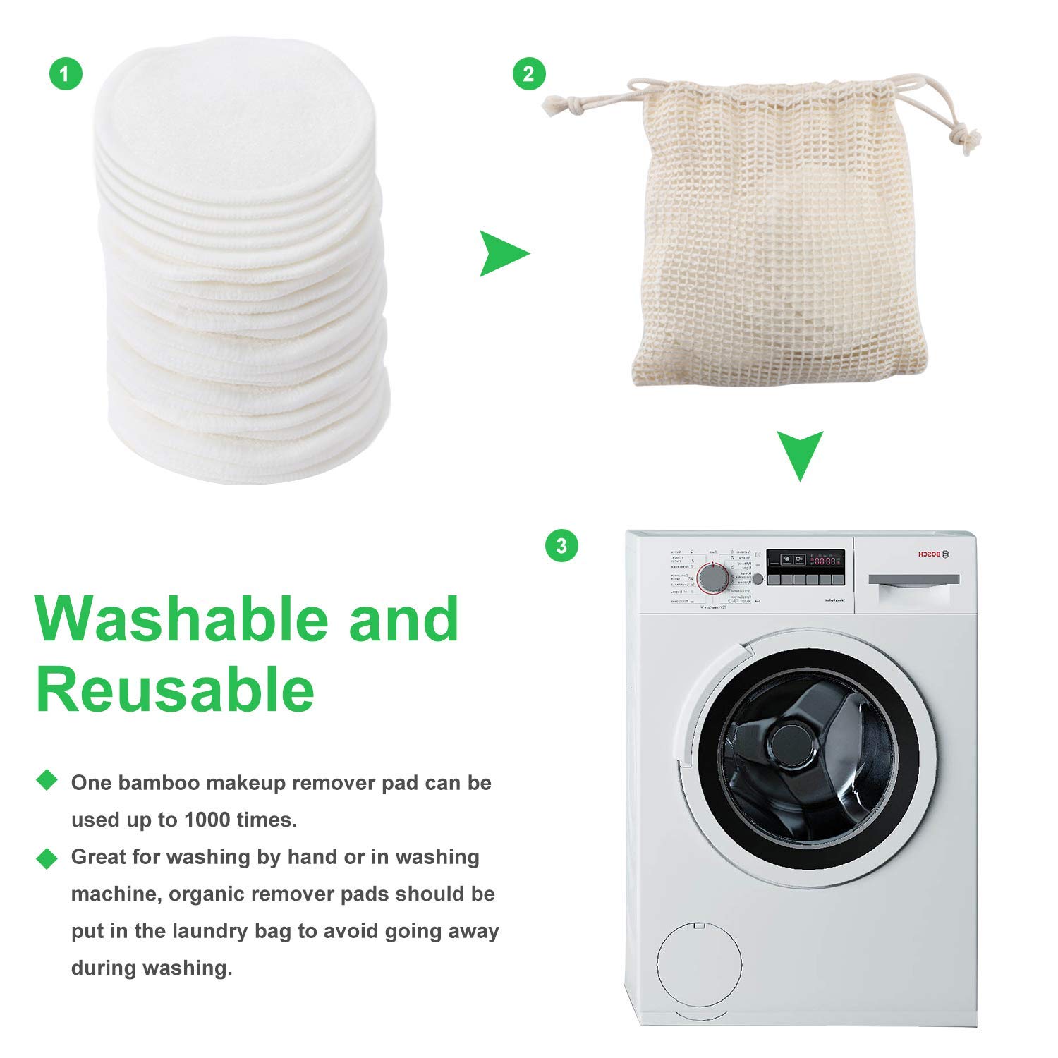 Washable Makeup Pads | Ibannboo