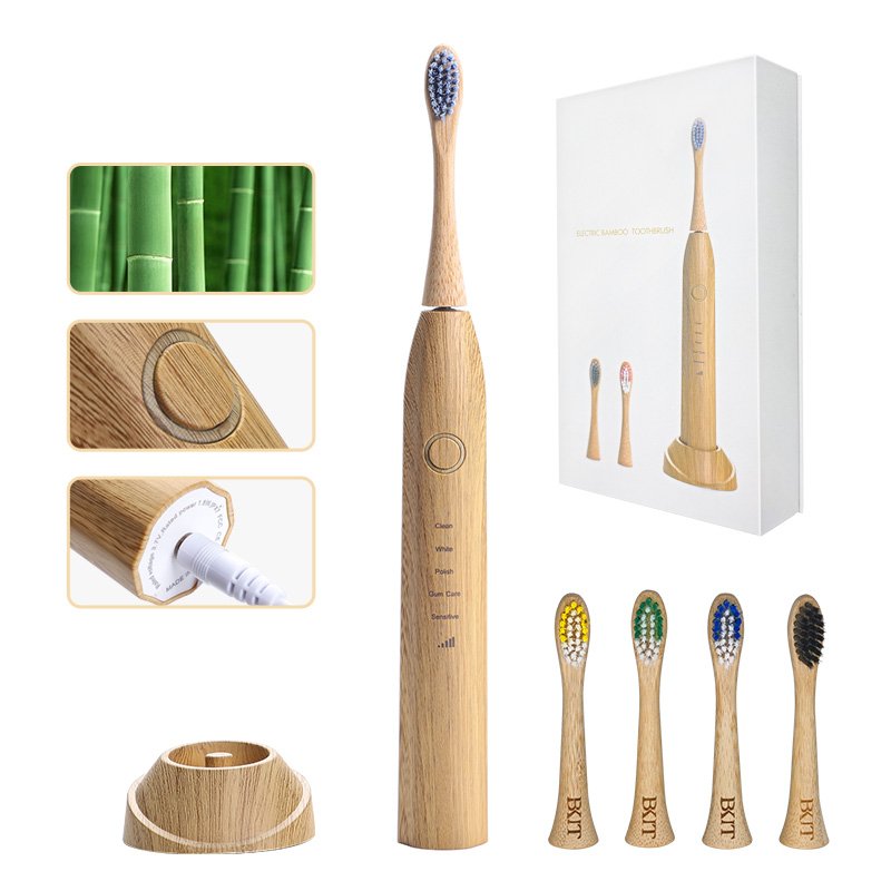 Bamboo Electric Toothbrush Set | Ibannboo