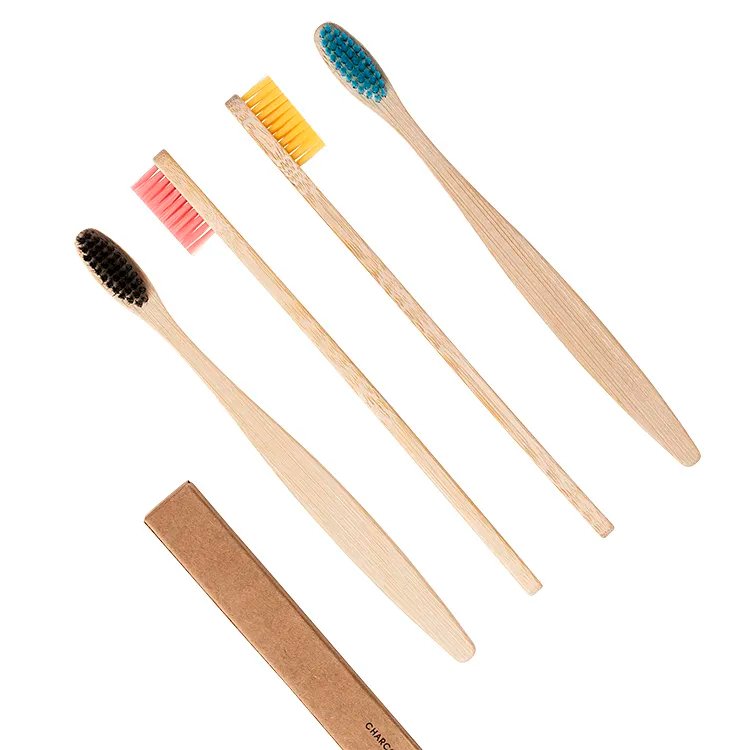 Rainbow Bristle Bamboo Toothbrushes | Ibannboo