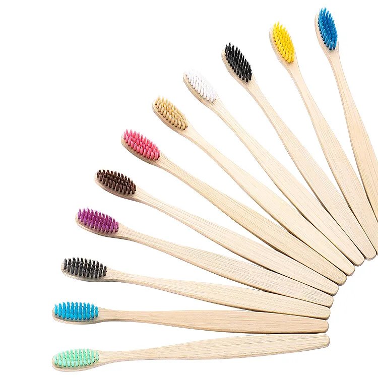 Rainbow Bristle Bamboo Toothbrushes | Ibannboo